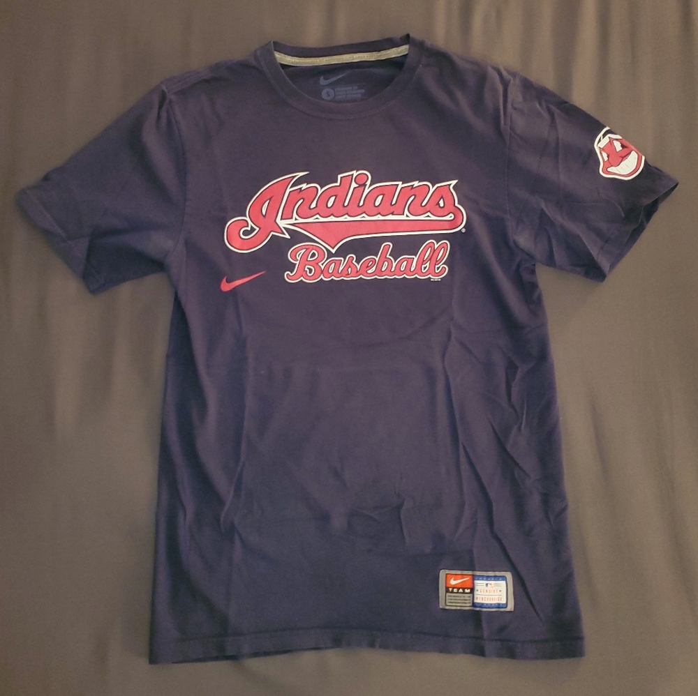 Men's Nike MLB Cleveland Indians Baseball Short Sleeve T-Shirt, Size Small